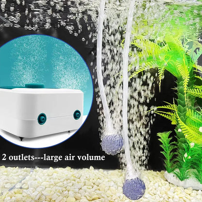 SOBO Aquarium Oxygen Air Pump Fish Tank Adjustable Air Volume High Power Oxygenator Air Compressor Aerator 220v