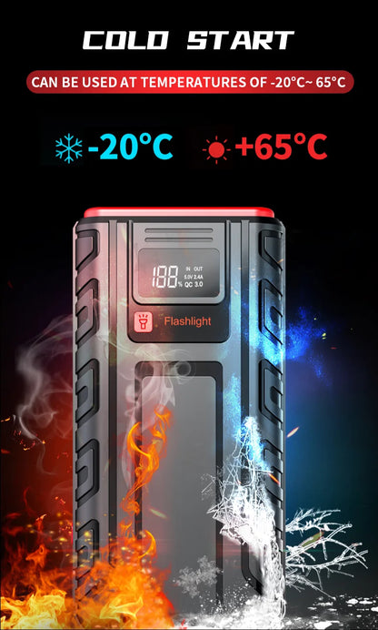 2000A 1600A Multifunctional Car Emergency Start Power Supply 12V Car Starting Charge 1200A 1000A 800A Jump Starter Start Booster