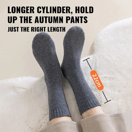 MiiOW Merino Wool Socks Thicken Thermal Winter Cushioned Heated Cold Resistant Cashmere Crew Sock Men Sheep Snow Warm Towel Sock