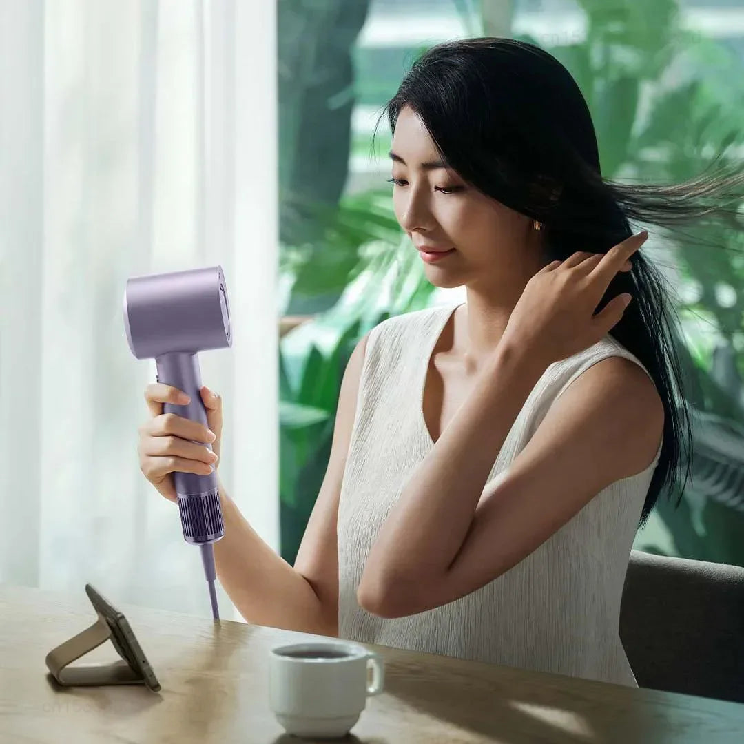 Xiaomi Mijia H701 High Speed Water Ion Hair Dryer,4 Temps & 3 Speeds,Professional 1600W Ionic Blow Dryers,110000 Rpm Fast Dry