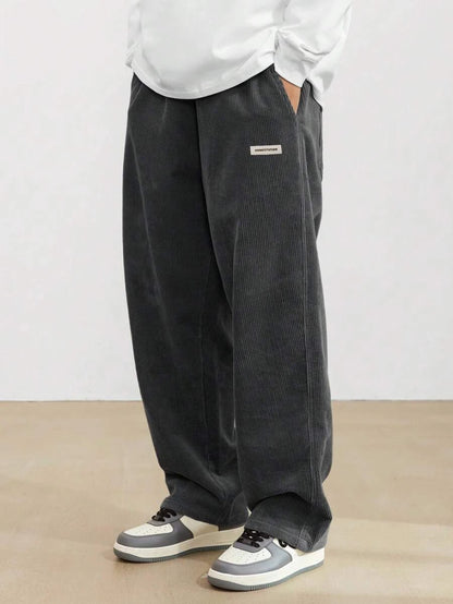 Men's Casual Pants Loose Pants Corduroy Breathable Loose Outdoor Pants Fashionable Design Jogging Pants 2026 New Casual Pants