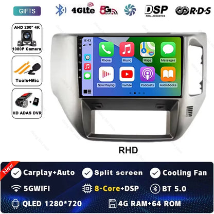 Android 15 For Nissan Patrol V 5 Y61 RHD 2004-2021 Car Radio 4G WIFI BT Video Player DSP Carplay Auto GPS Navigation No 2 Din