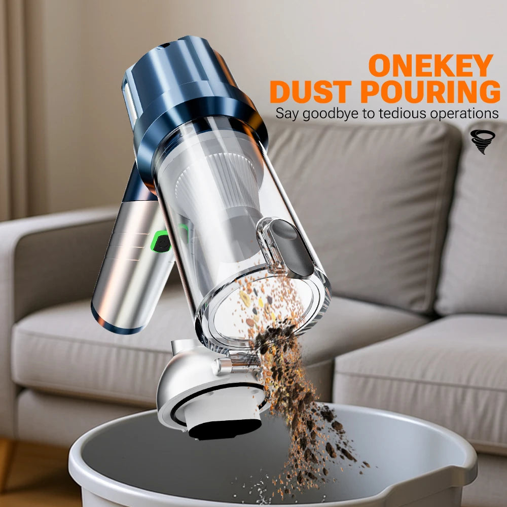 Handheld Portable Mini Vacuum Cleaner SZUK C013 New Foldable Car Vacuum Cleaner 6000mAh Powerful Cordless Vacuum Cleaner for car