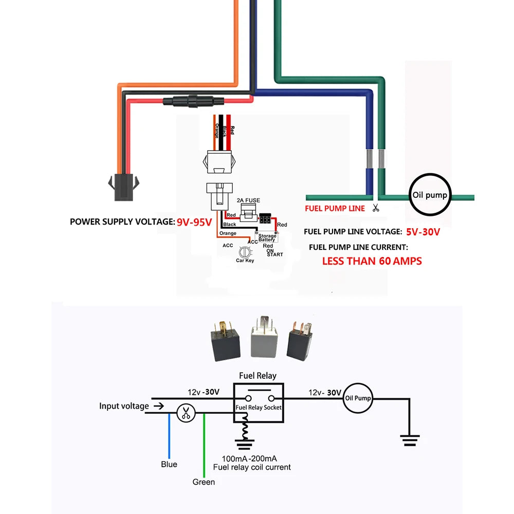 Hidden Relay 4G GPS Tracker Towed Move Tracking Car Vehicle Cut Off Oil ACC Monitor Locator  SMS Call Alarm Anti-theft System