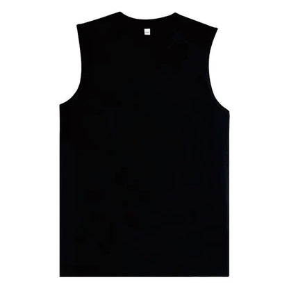 High Quality Sleeveless Cotton T Shirt Custom Print Embroidery Personal Design Company Team Logo Men And Women Tops