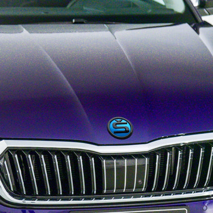 8/9/10cm Emblem Car Front Hood Badge Rear Trunk Sticker for Skoda Octavia Rapid Fabia S Logo Superb KAMIQ Kodiaq VRS Accessories