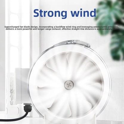 Duct Round 3/4/5/6/8Inch Exhaust Ventilation Fan Kitchen Household Extractor Fan Bathroom Exhaust Fans