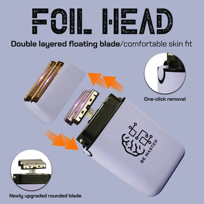 BRDCLIP X Series Professional 8800rpm Barber Clipper Set Hair Trimmer 10000RPM Foil Shaver Fade Men's Haircutting Set