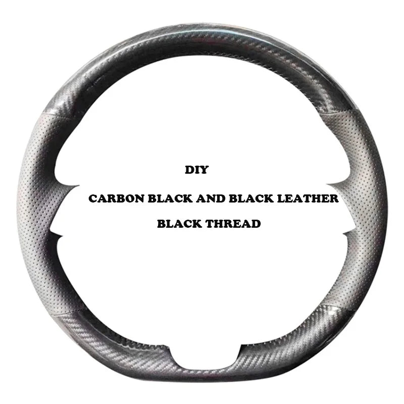 Custom Style Soft Suede Hand Stitched Non-slip Car Steering Wheel Cover for Nissan 200SX S15 Skyline GT-R R34 Car Accessory