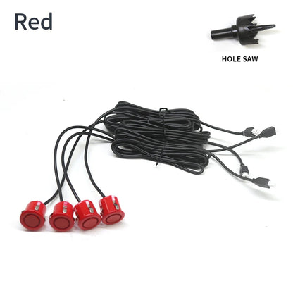 4pcs 18.5mm Car Parking Sensor Park tronic Reverse Probe Black Red Grey Silver White for Vehicles Sensor Fitting