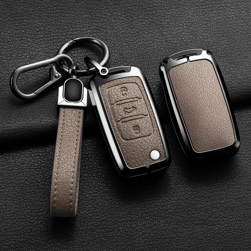 Zinc Alloy Car Key Case Car KeyChain Metal Key Shell For Volkswagen VW Polo Tiguan Golf 4 5 Jetta Beetle Scirocco Passat Shell