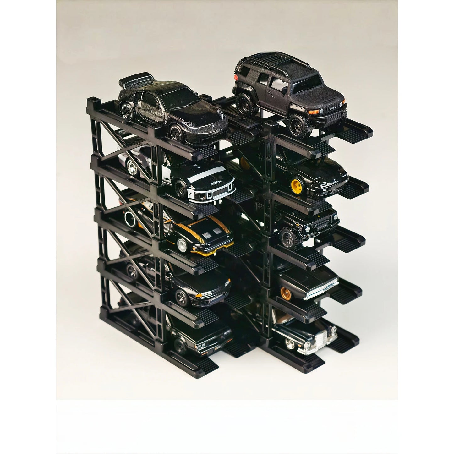 Diorama 1/64 Modular Multi-Storey Parking Lot Rack Model Car Display Storage Cabinet Models