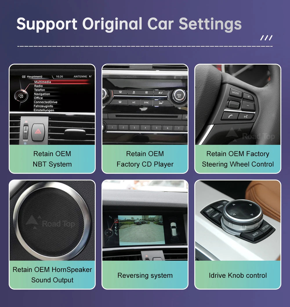 1920*720 Multimedia Touch Screen For BMW X3 F25 X4 F26 2011-2016 Wireless Carplay Display Android Auto Car Radio Player