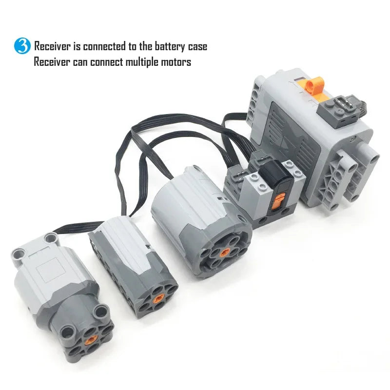 New Blocks Technical Parts Motor Servo Set MOC High-Tech PF Model Servo Bricks Accessories Multi-Function Power 8882 883 884 85