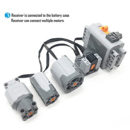 New Blocks Technical Parts Motor Servo Set MOC High-Tech PF Model Servo Bricks Accessories Multi-Function Power 8882 883 884 85