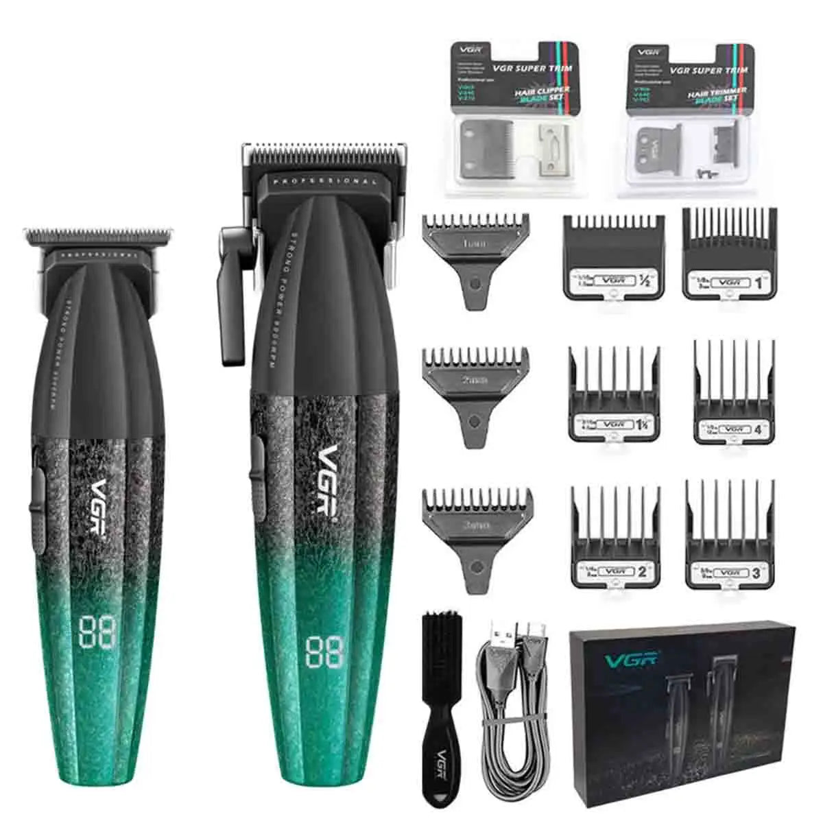 VGR Hair Clipper Professional 9000RPM Hair Cutting Machine Face Shaver Reciprocating Beard Trimmer Hair Trimmer for Men V-640 S3