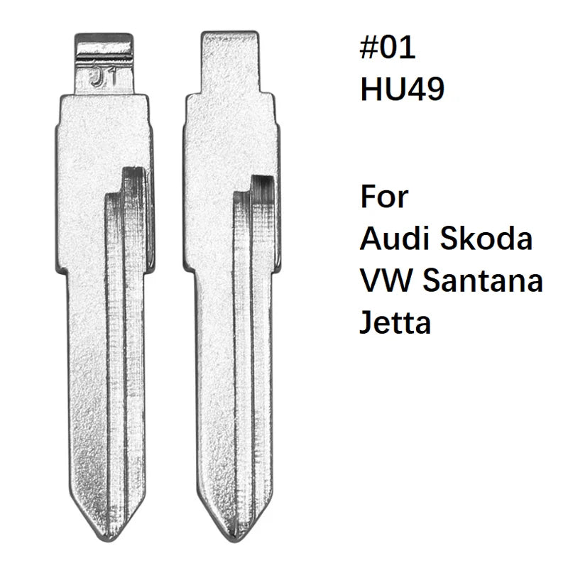 Remote Flip Key Blank Blade HU49 HU66 HU162T Universal Replacement Car Key For VW Santana Jetta Passat Bora Golf Seat Audi Skoda