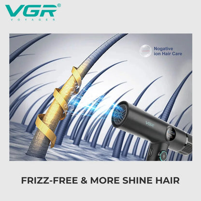 VGR Leafless Hair Dryer Professinal Quick Dry 110000RPM Powerful Hair Dryer Brushless Direct Current Hair Dryer for Salon V-401