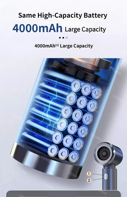 CENRR 210000PA Mini Car Vacuum Cleaner Wireless Powerful Vacuum Car Cleaner Handheld Portable Vacuum Cleaner Cleaning Machine