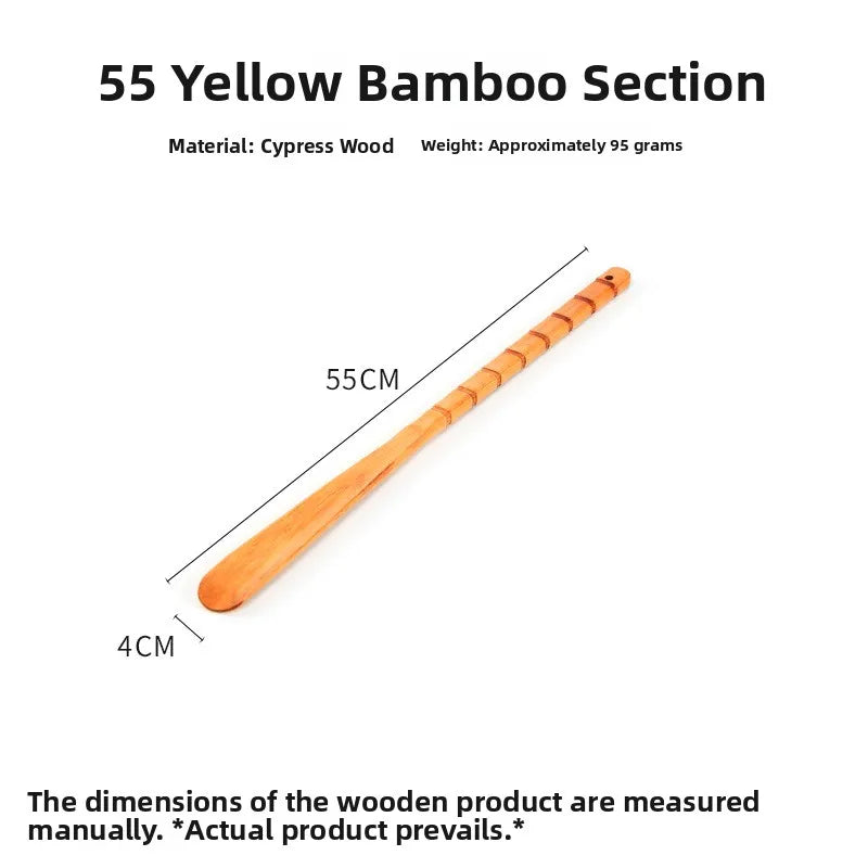 Long Wooden Shoe Horn 75cm No Bending over Scratchy Wooden Scratchy No Need to Ask for Help Home Use Shoe Care Accessories