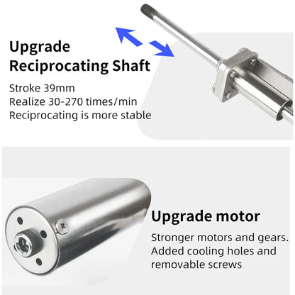 Telescopic Linear Actuator 39mm 65mm Stroke Big Thrust Telescopic Linear Actuator Sex Machine 3XLR Reciprocating Mechanism Motor