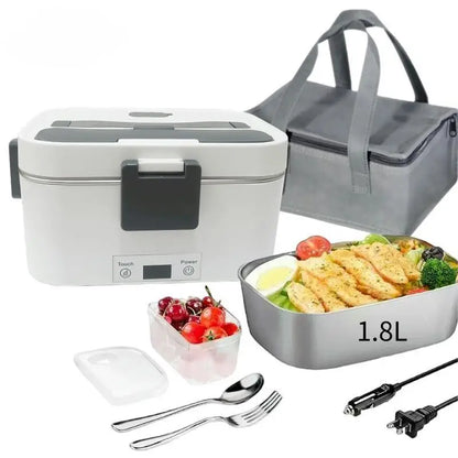 Electric Lunch Box Food Warmer 1.8L Camping Bento Picnic Portable Food Warmer Car/Truck/Home Car Electric Lunch Box