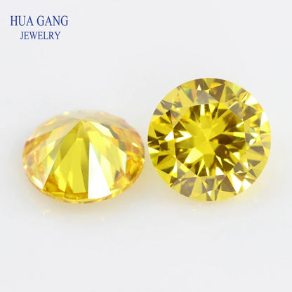 Big size 5A Cubic Zirconia Stone Multicolor Round Shape Brilliant Cut Loose CZ Stones Synthetic Gems Beads For Jewelry