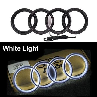 1pcsLED Car Dynamic Streamer Badge Light Front Grille Emblem for Audi Q7 Q8 S3 A1 A2 A3 A4 A5 A6 Q3 Q4 Q5 Q6 S5 S7 A7 Q