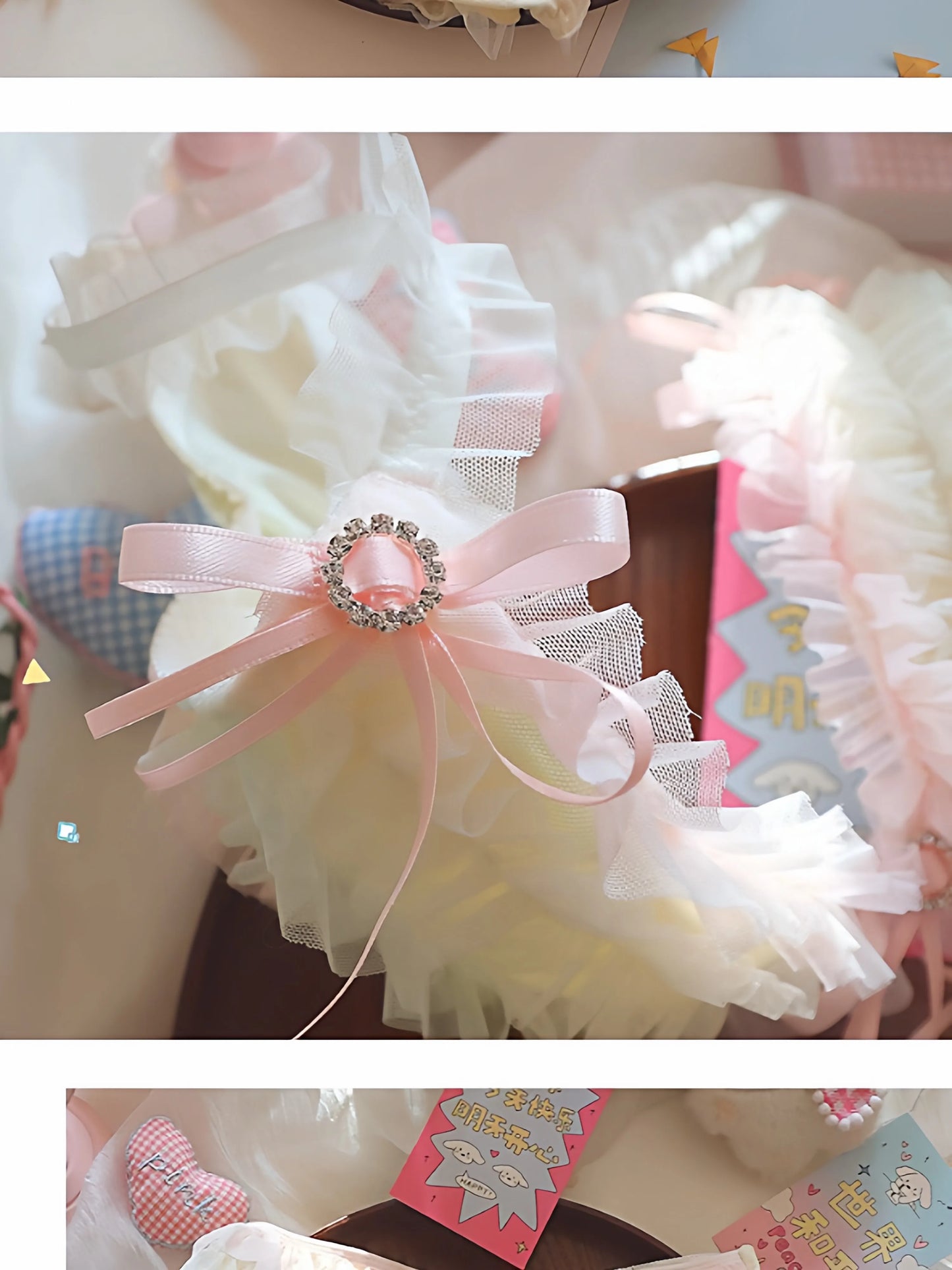 Japan Style Cream Ice Cream Bra Set Wireless Lace Trim Sweet Teen Girl Heart Cake Layer Soft Sexy Daily Lingerie Hot New Trend