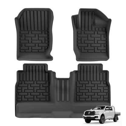 for GWM Cannon Ute 2021-2025 (Fuel Version) Car Floor Mats Protective Mat Accessories Truck Bed Mat Only Fit Right Hand Drive