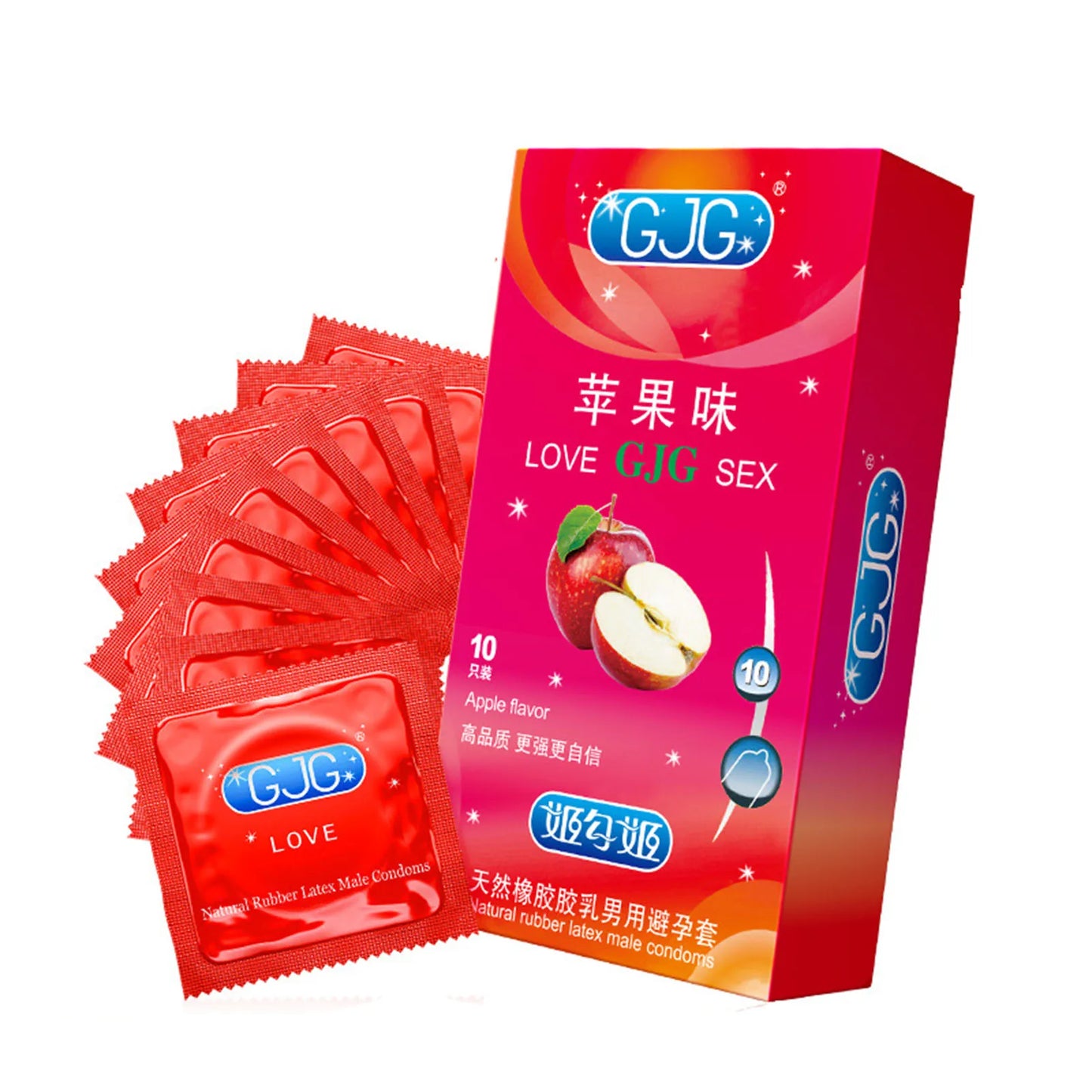 10pcs Fruit Flavor Ultra Thin Condoms Adults Toys For Men 18+ Extra Lubricated Penis Sleeve Male Delay Enhancement Sex Products