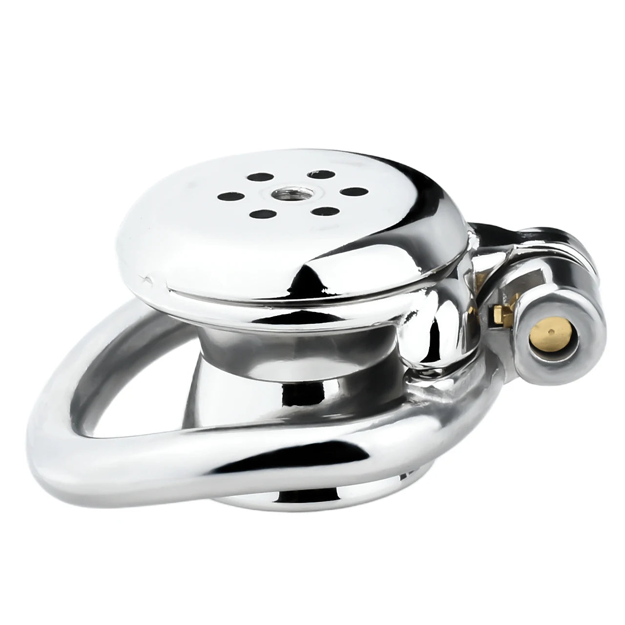 FRRK 268 Flat Button Sissies Male Chastity Cage, 240 Steel Urethral Inverted Chastity Belt, Slave Man Sex Toy Anti-Cheating