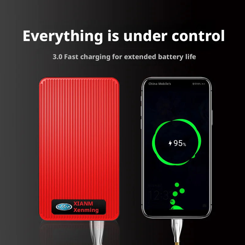 Car Motorcycle Emergency Jump Starter 12V, Vehicle Battery Booster Power Bank, Rescue Tool for Auto SUV Petrol Diesel