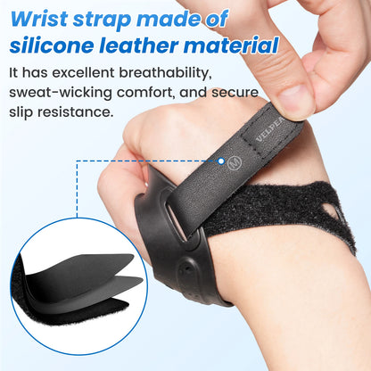 VELPEAU Thumb Basal Joint Splint for Osteoarthritis Arthritis and Tendinitis Pain, Upgraded Rubber CMC Thumb Brace for Women Men
