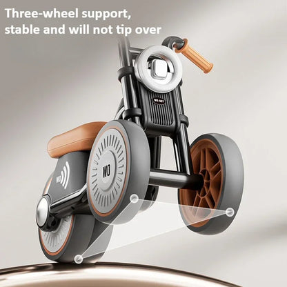 Kids Balance Bike Ride-on Motorcycle Toddler Balance Bike with Music & Lights Sturdy Non-Tip Design Quiet Wheels for Boys Girls