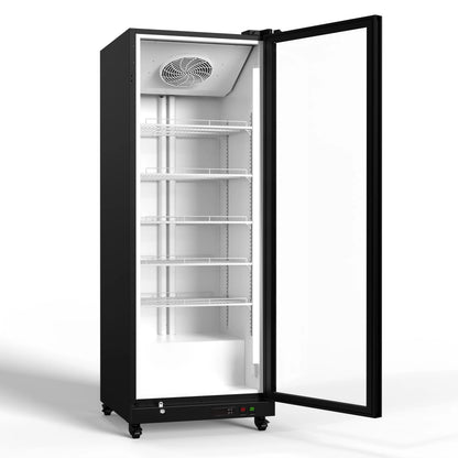 Yeego Commercial Display Beverage Refrigerator 12.36 cubic feet Vending machine beverage cooler with LED lights and adjustable shelf suitable for 0-22 ° F Supermarket,Business,Grocery Store,Office,Home