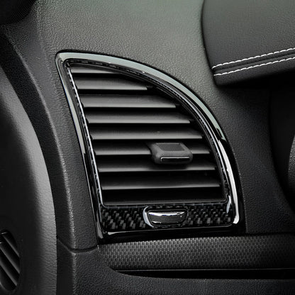 For Chrysler 300 (2011-2014) Car Center Console Gear Shift Panel Steering Wheel Cover Carbon Fiber Interior Sticker Accessories