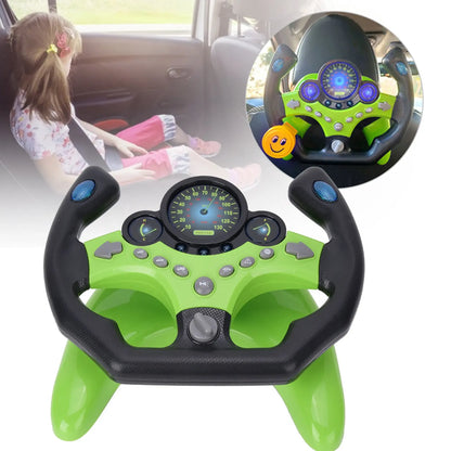 Child Kid Sound Light Simulation Steering Wheel Early Educational Intelligent Toy