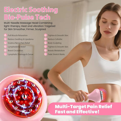 New Electric Meridian Brush 9 Levels Vibration Body Massager Shaping Reduce Stretch Marks Cellulit Relax Muscle Massage Tool