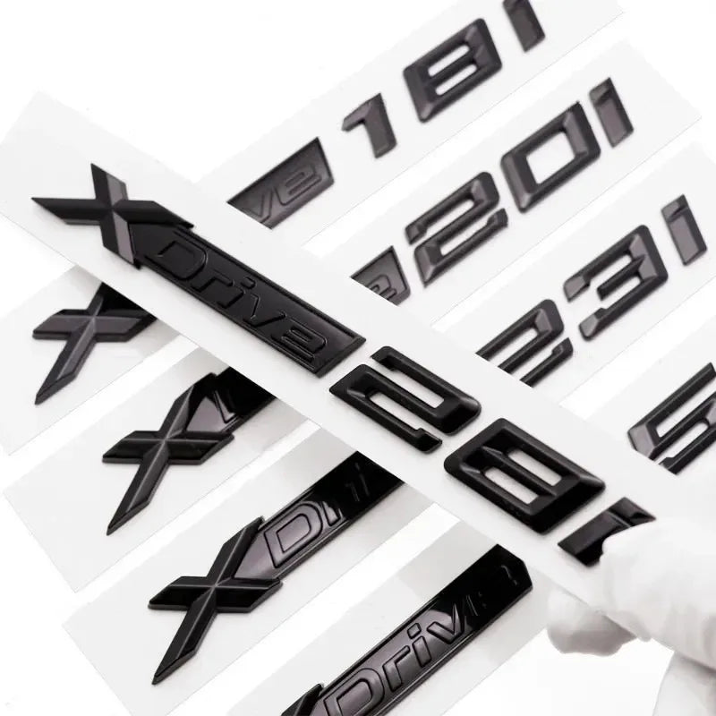 3D ABS Car Fender Rear Trunk Decal XDrive 18i 20i 23i 25i 28i 30i 35i 40i 45i 48i 50i 55i Emblem Badge For BMW X3 X5 X6 Sticker