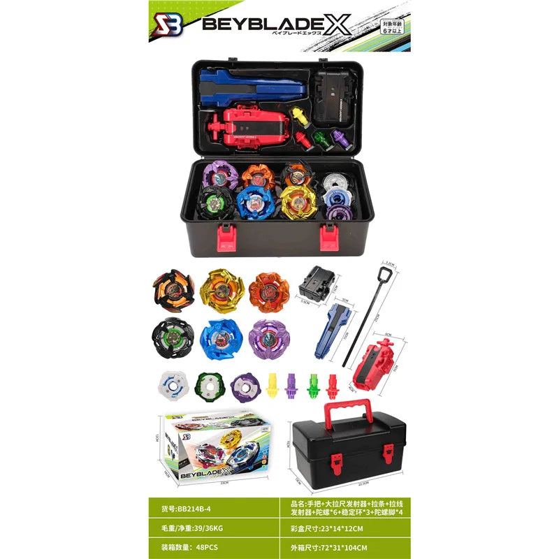 New alloy gyro attack suit with two-way transmitter combat gyro tool storage box gift Hurricane CX BX alloy gyro vs PK game.