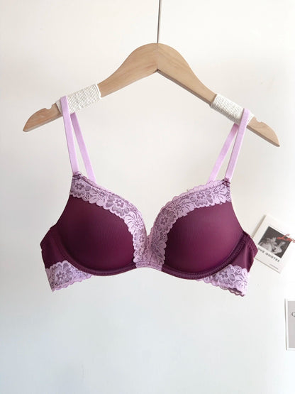 Sexy Leopard Print Lingerie Set Women Wireless Invisible Small Bust Lift, Adjustable A To C Cup, Sheer Lace Pure Style,soft S-XL