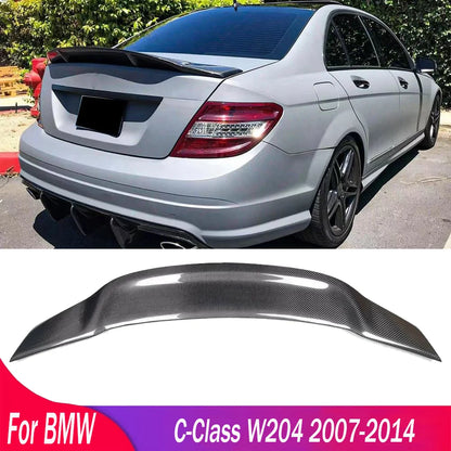 Renntech Style Rear Spoiler Wing Tail Wings For Mercedes Benz C-Class W204 C300 C180 C220 4 Doors Sedan 2007-2014