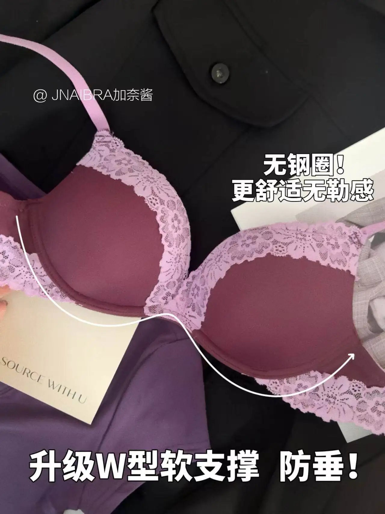 Ladies Comfort Gathering Wireless Bra A To C Cups, Soft Lace Alluring Style, Natural Bust Enhancement for Petite Figures, S-XL