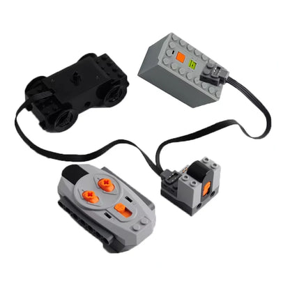 MOC Power Functions Extension Kit High-Tech Motor Battery Box Remote for Smart Brick Construction Major Brand Compatible