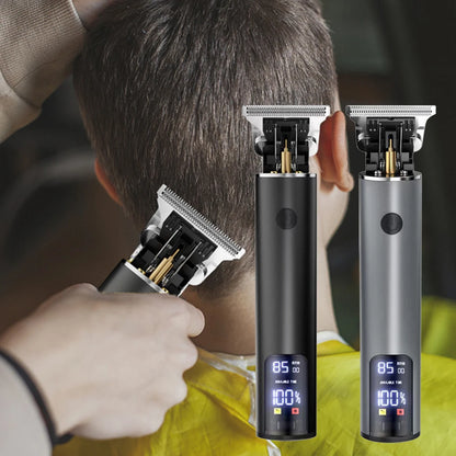 Professional Electric Hair Clipper - Fast Charging Bald Head Trimmer with Oil forCarving Home & Barber Use