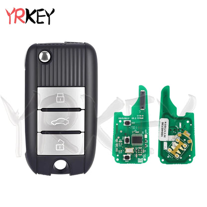 Smart Remote Key for MG HS ZTS ZS MG3 MG6 MG5 RX5 RX8 I5 I6 Flip Folding Key Case 433Mhz with ID47 Chip (7953) Car Key 3 Buttons