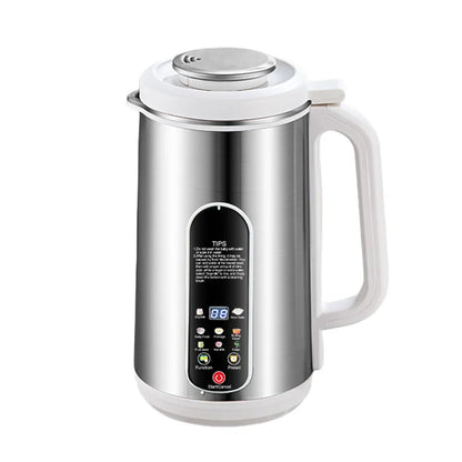 1.2L Soymilk Machine Stainless Steel Electric Milk Frother Multifunctional Large Capacity Household Blender