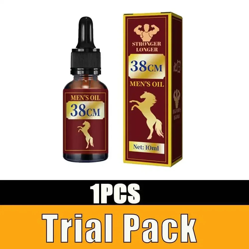 Men's Penis Thickening Enlargement Massage Oil XXL Growth Erection Lubricant with Plant Extracts for Male Sexual Health