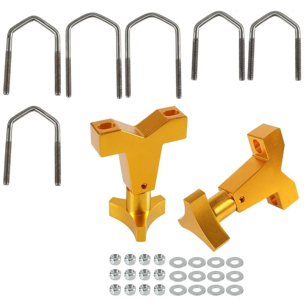 Universal 2Pcs High Lift Mount 1"-2.5" For Front Tube Adjustable Jack Tube Mount Bracket For Jeep Wrangler JK TJ Roof Rack Front